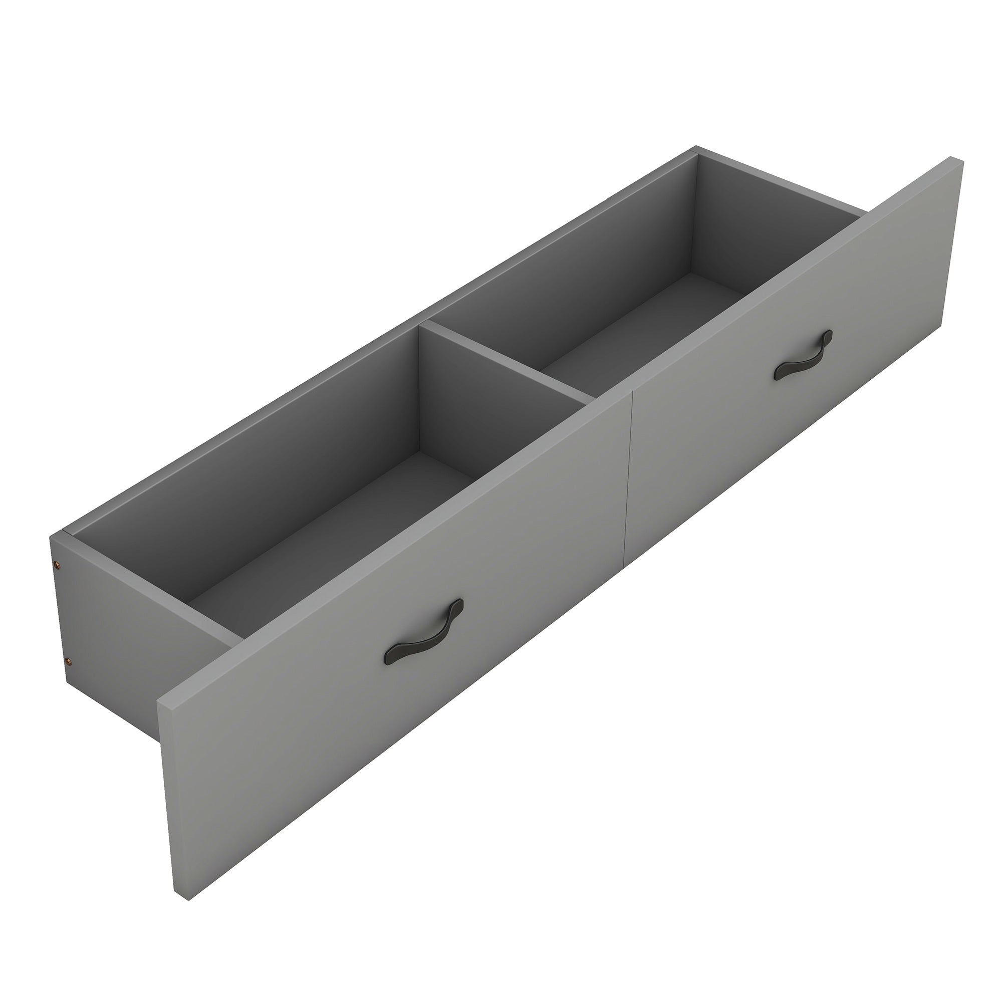 Queen Size Murphy with USB Port and a Large Drawer, Gray