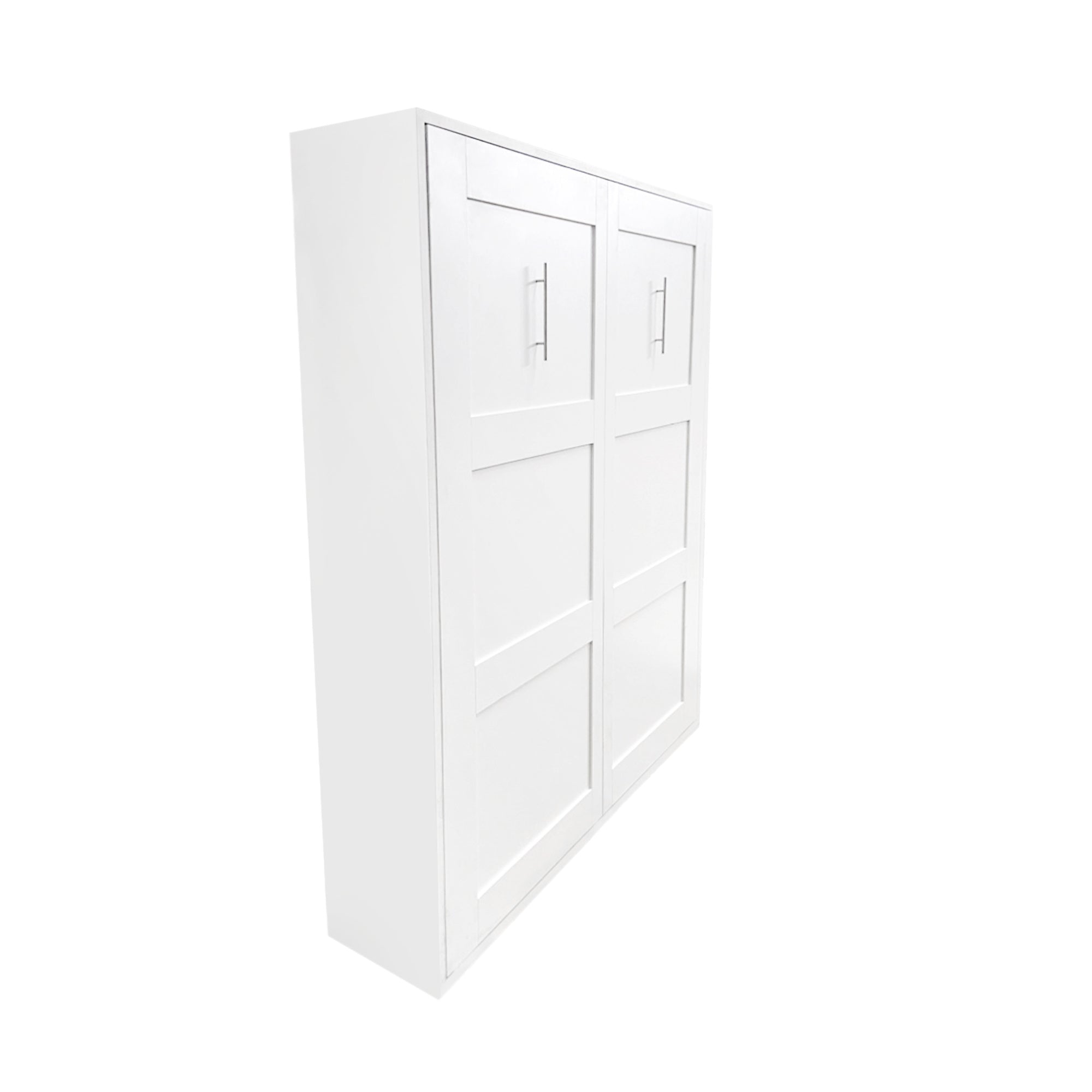 Morden Deisgn Full Size Vertical Murphy Bed, White