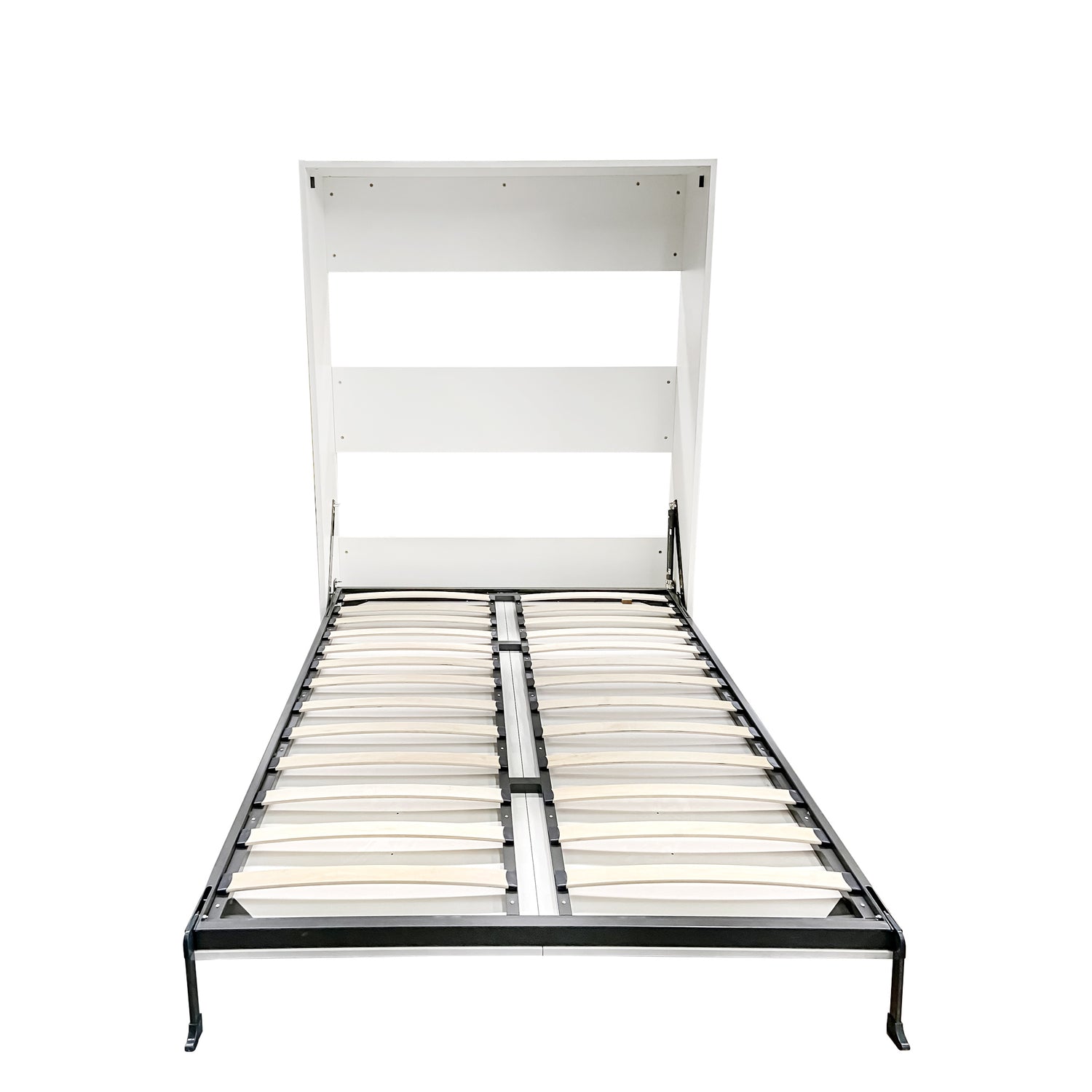 Morden Deisgn Full Size Vertical Murphy Bed, White